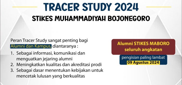 Ayo Sukseskan Tracer Study 2024 STIKES Muhammadiyah Bojonegoro