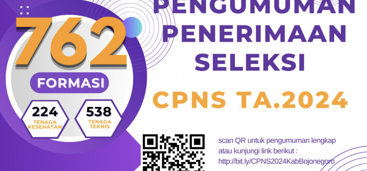 Penerimaan seleksi CPNS TA. 2024 Pemerintah Kabupaten Bojonegoro